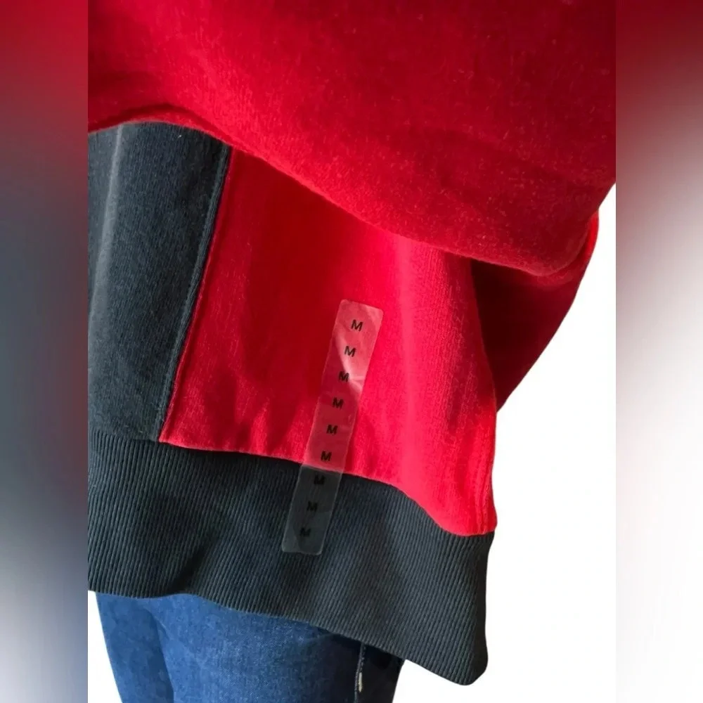 Polo Ralph Lauren Womens Color Block Logo Hoodie Black/ Multi Pullover Size M - Picture 10 of 14